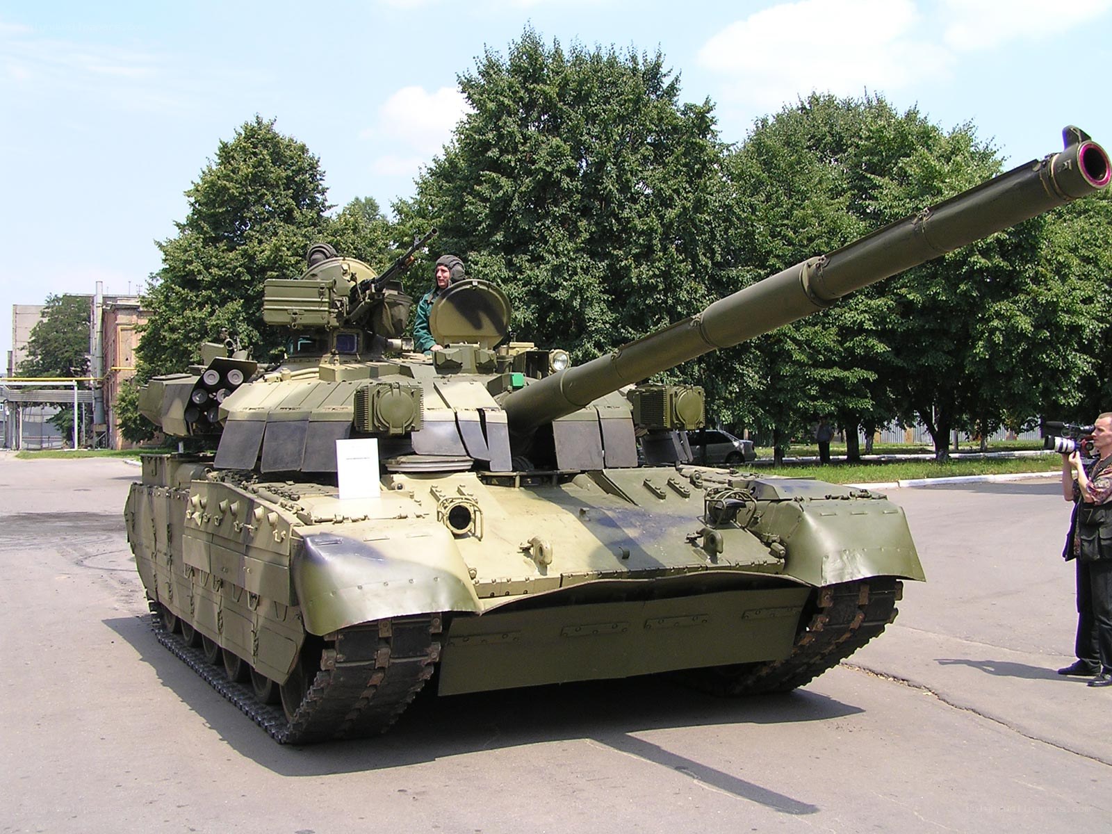 T-72 tank on display