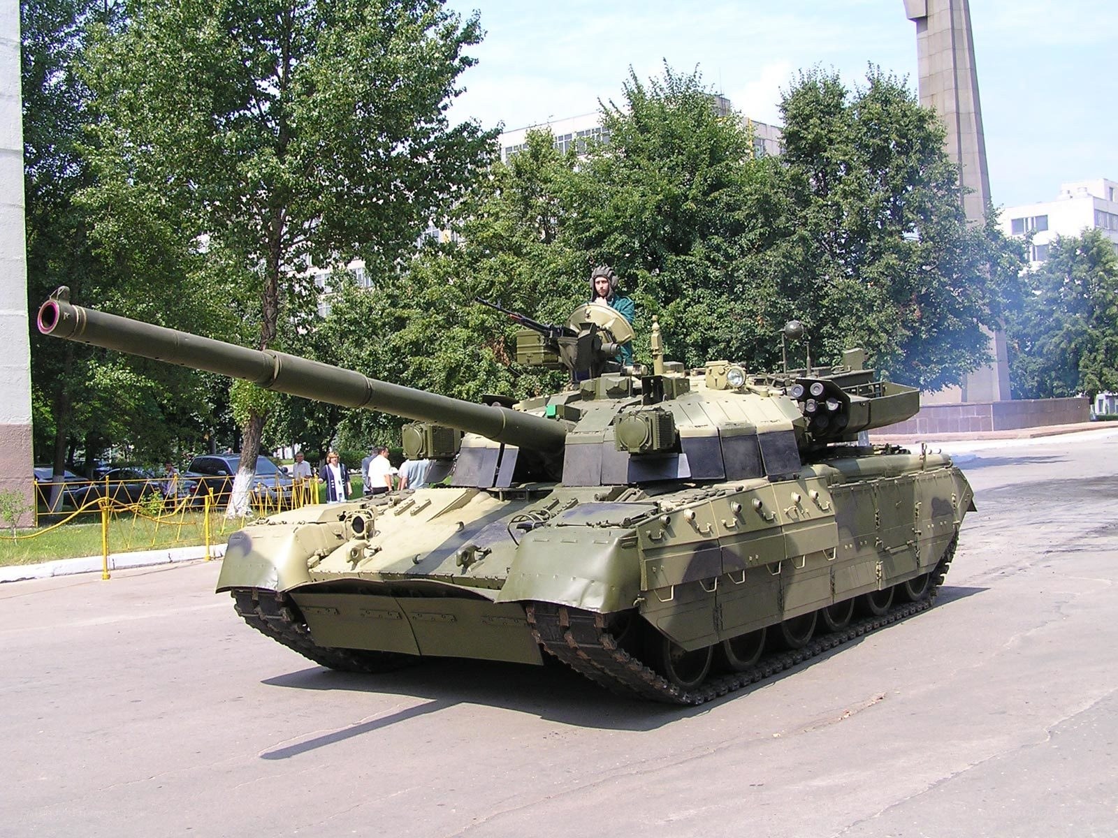 T-72 tank on display
