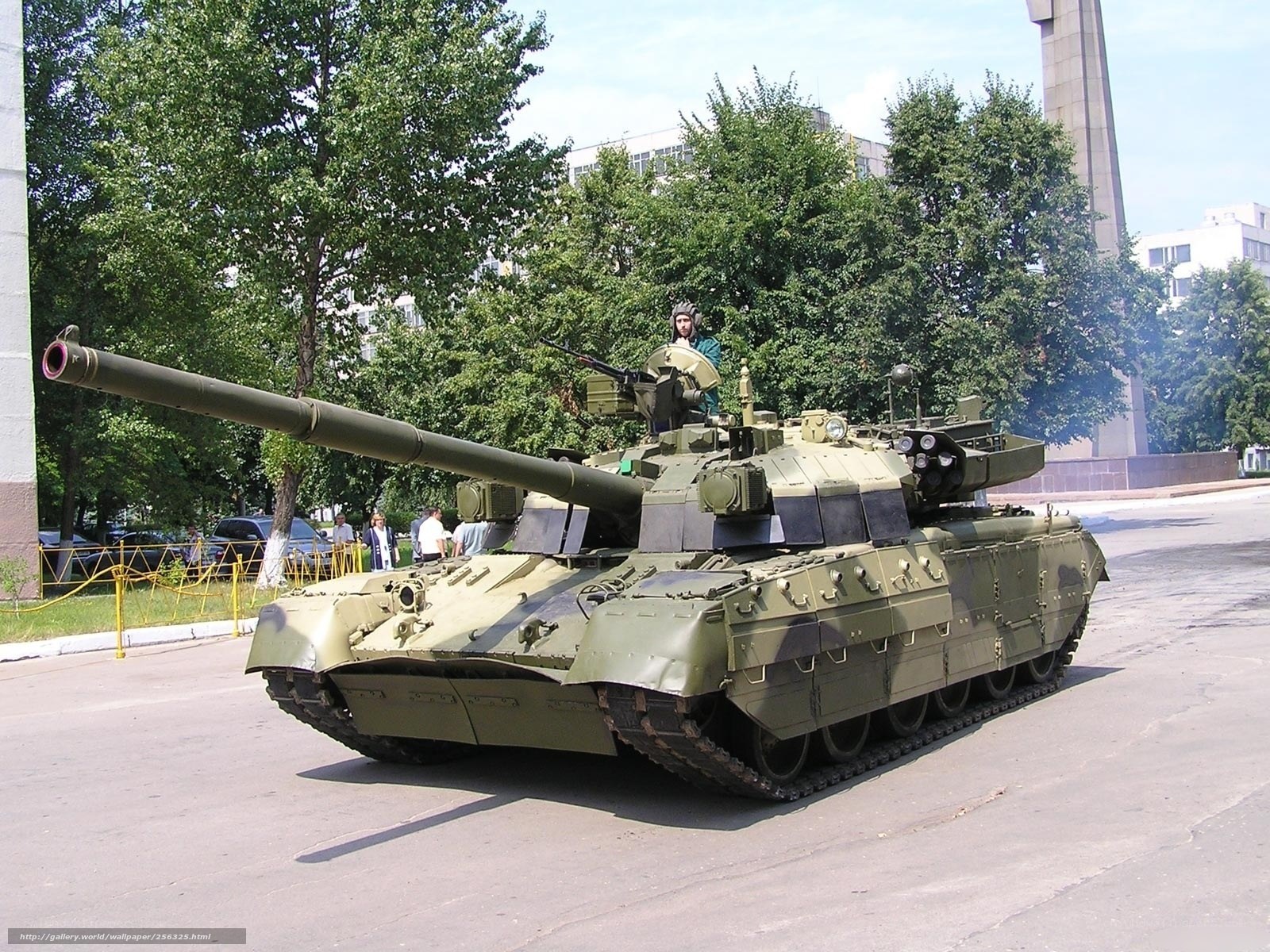 T-72 tank on display