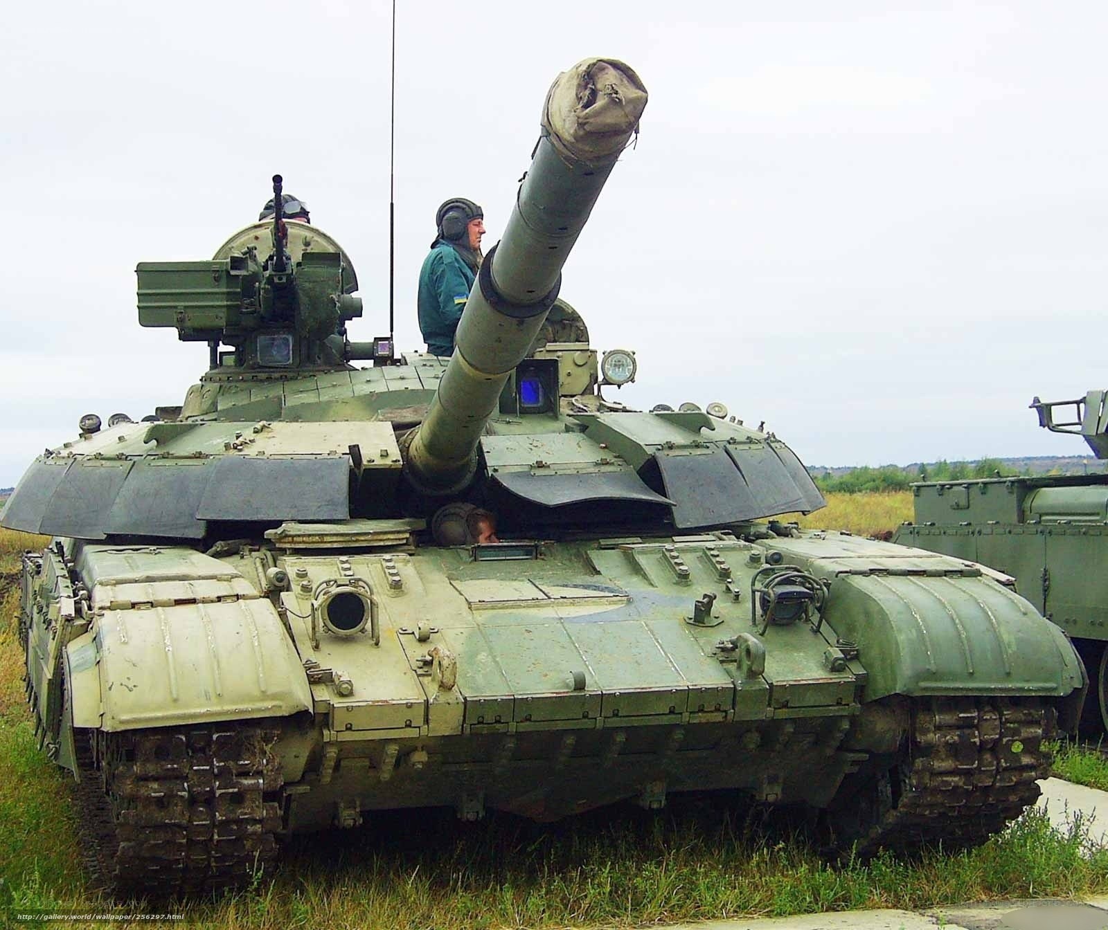 T-72 tank with crew