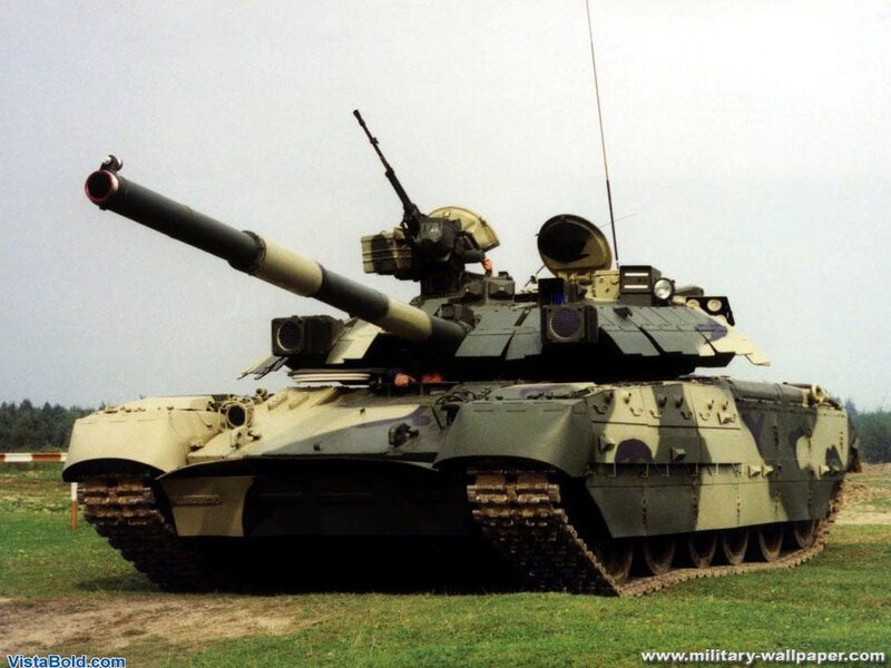 T-80 tank on display