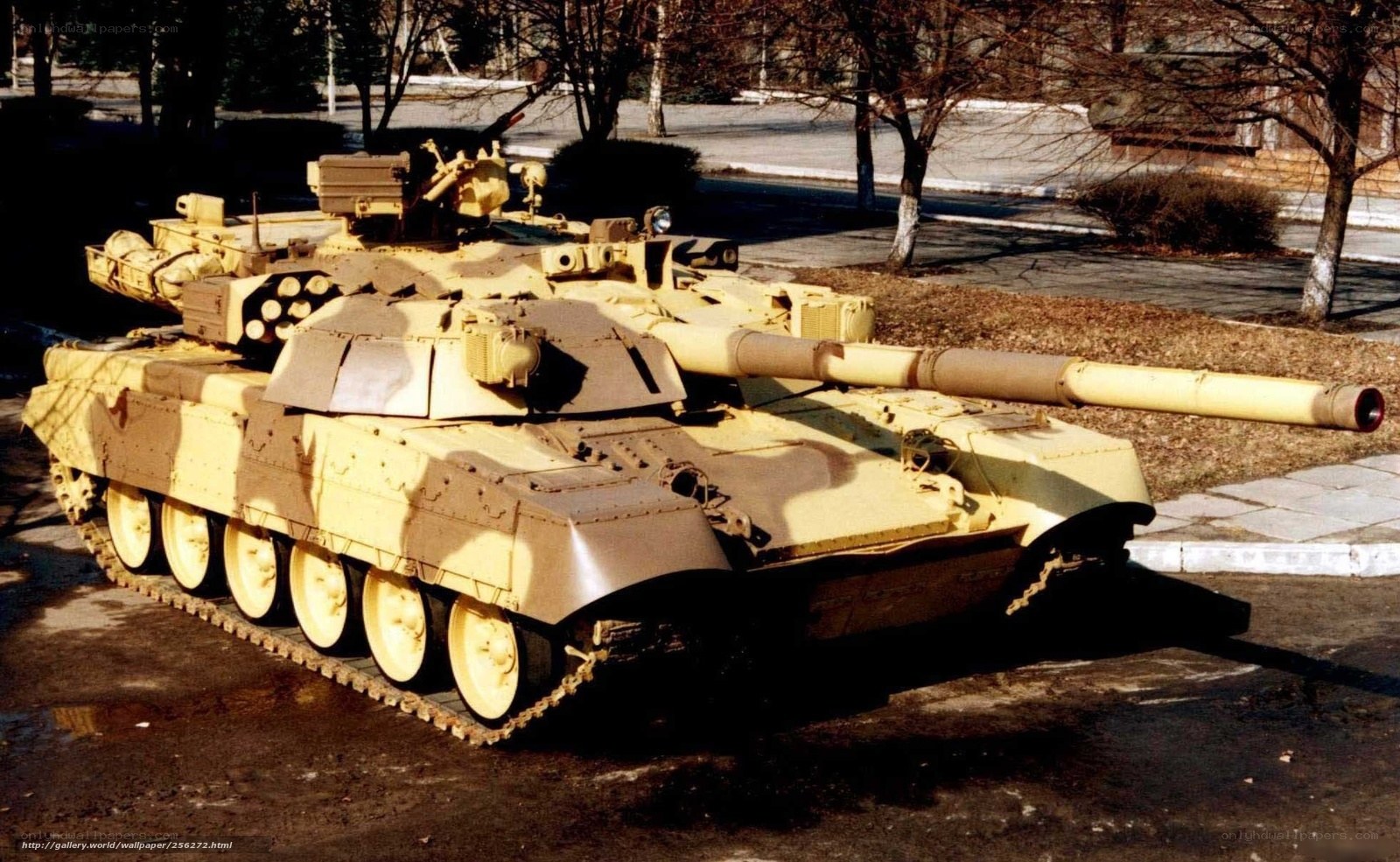 T-80 tank on display