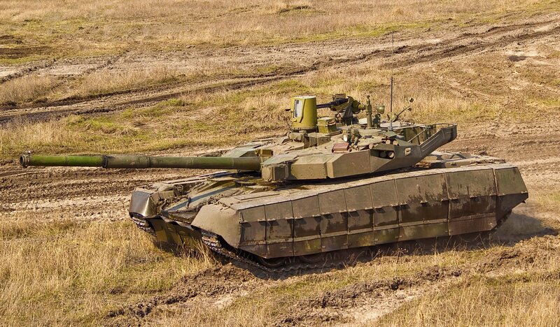 T-90 tank in field