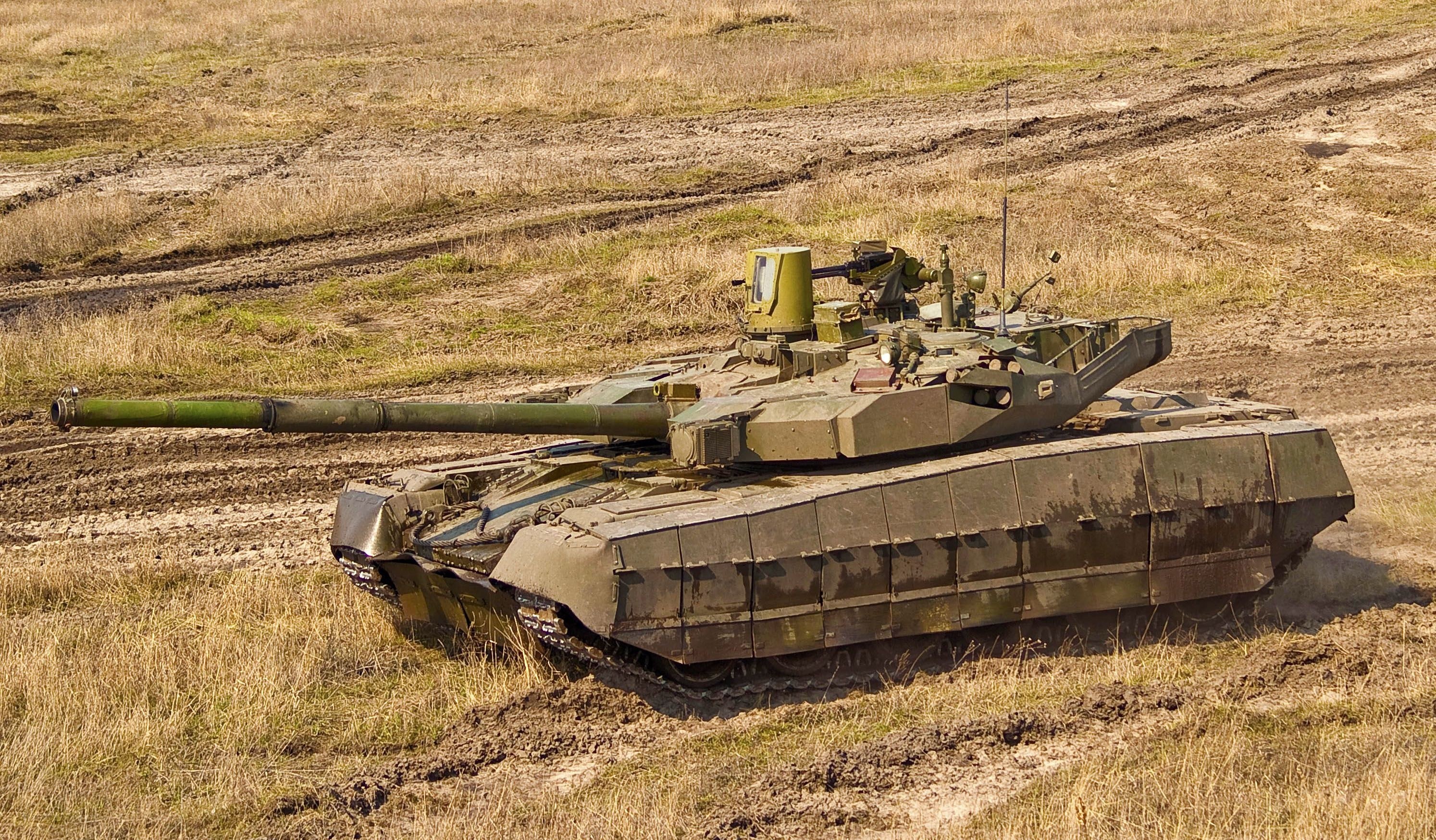 T-90 tank in field