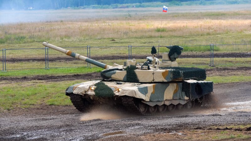 T-90 Tank on Field
