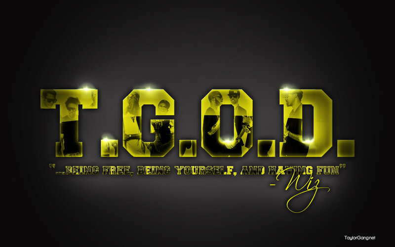 T.G.O.D. Text with Portraits