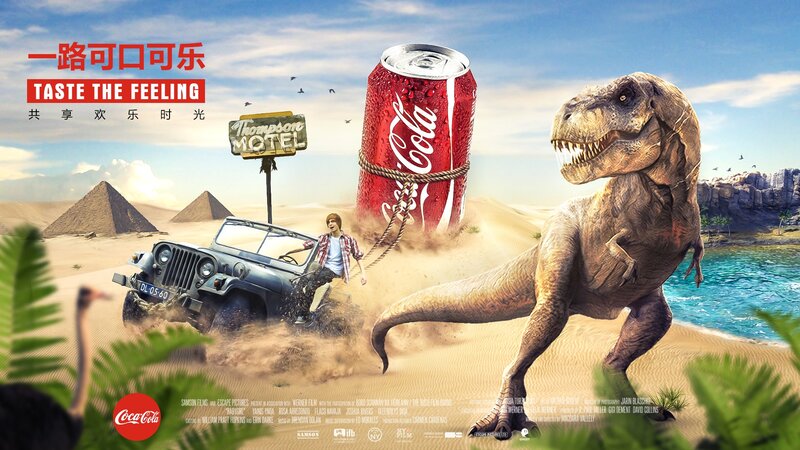 T-Rex Chasing Jeep