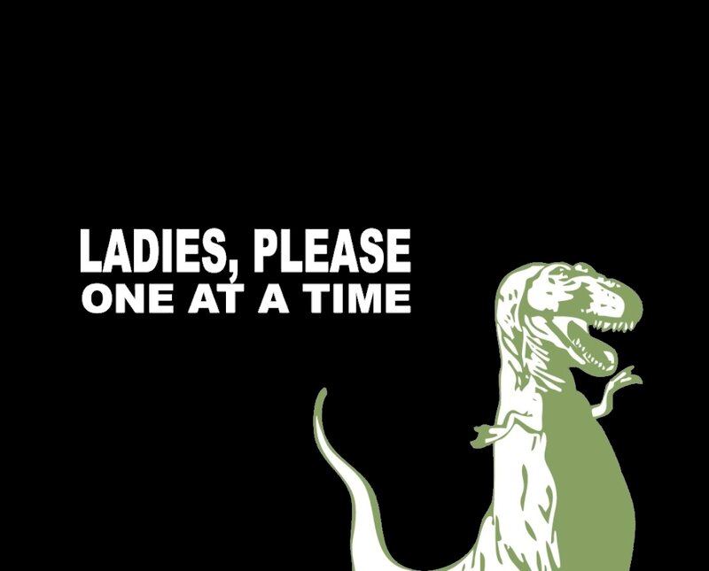 T-Rex Dinosaur — Black