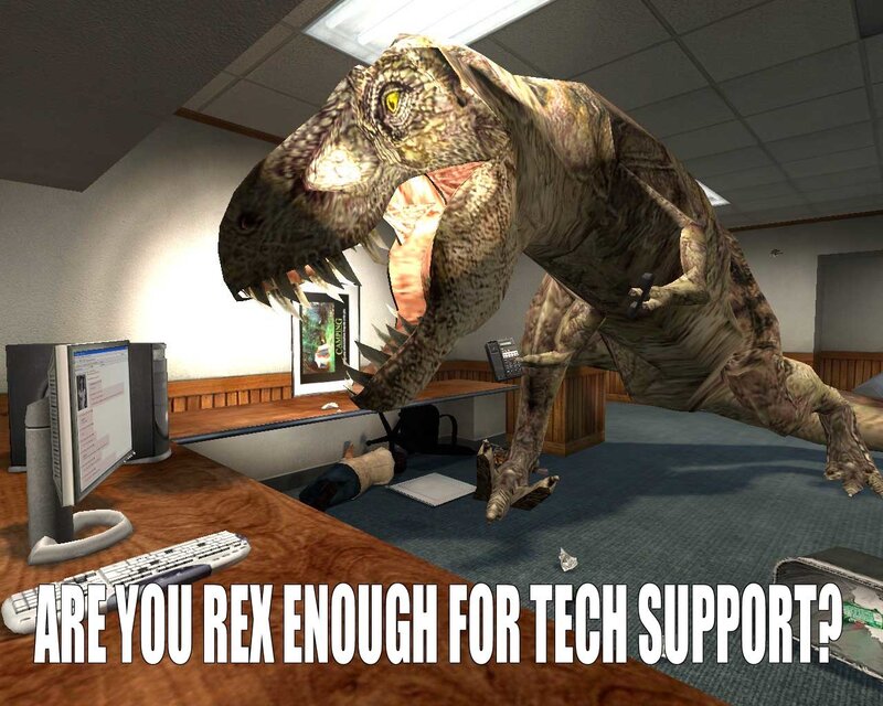 T-Rex in Tech Support