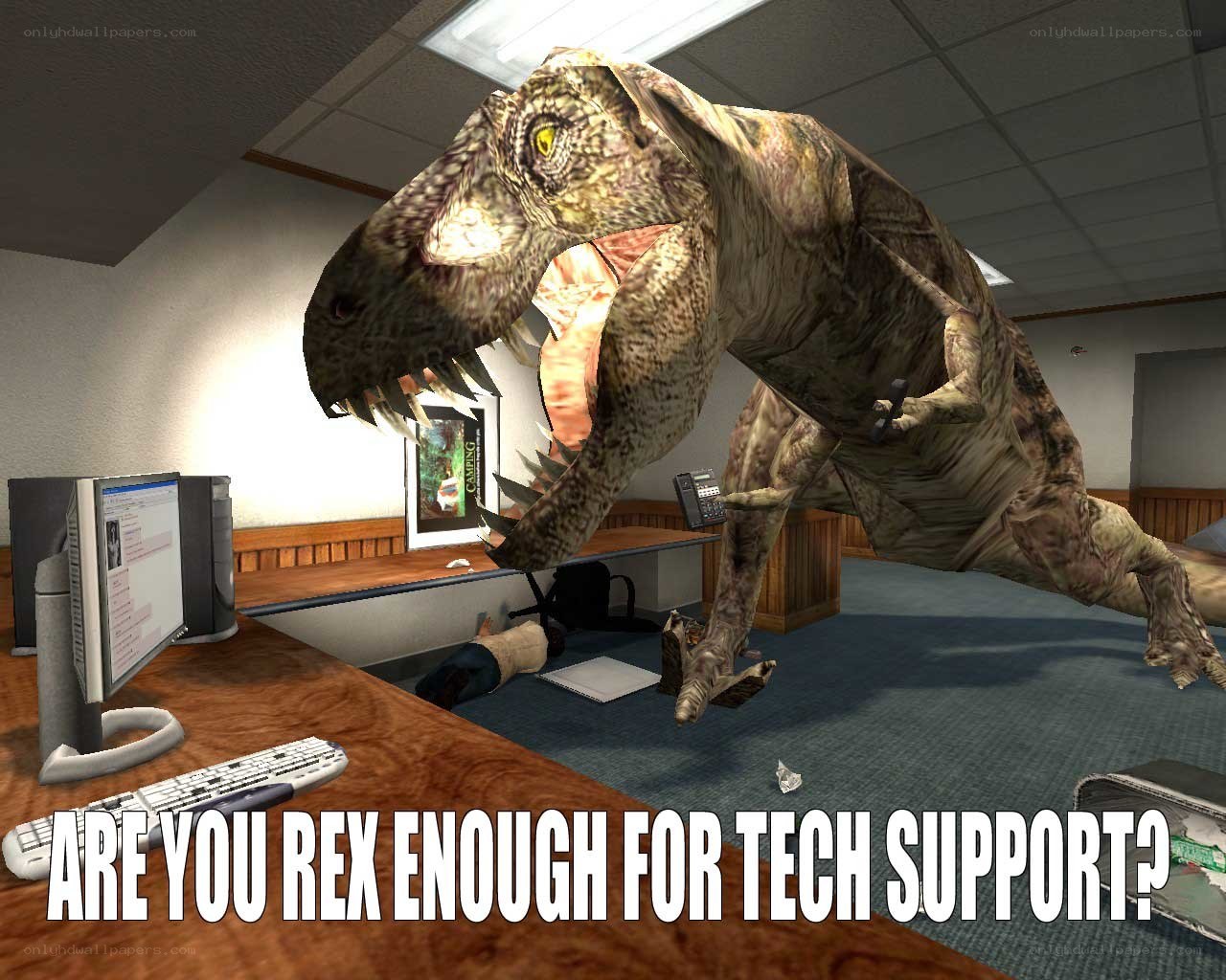 T-Rex in Tech Support