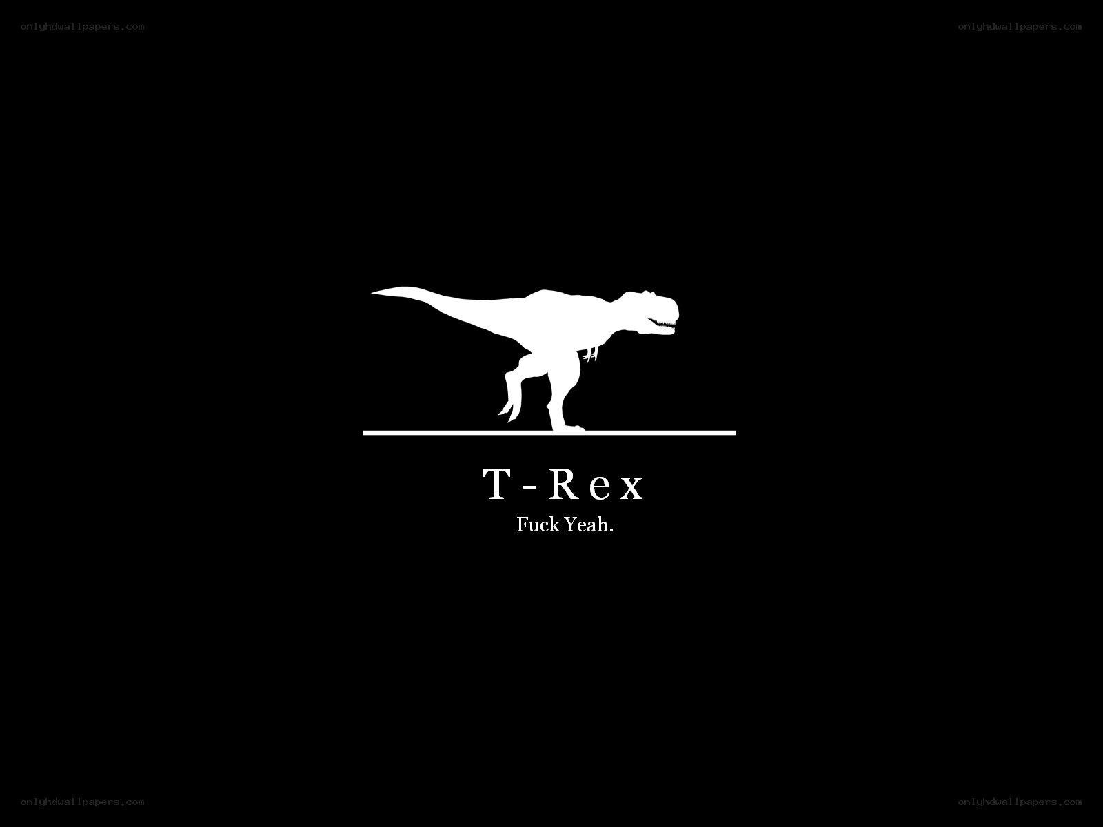 T-Rex Silhouette Art