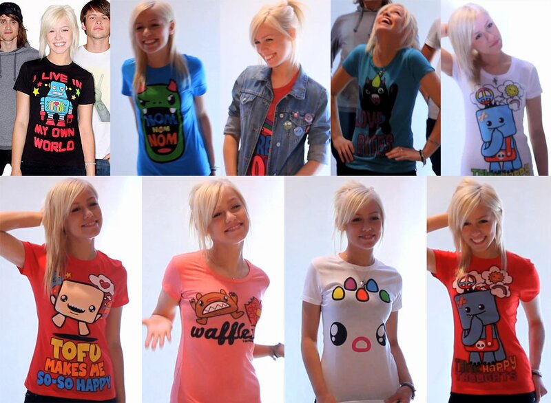 T-shirts with cartoon designs