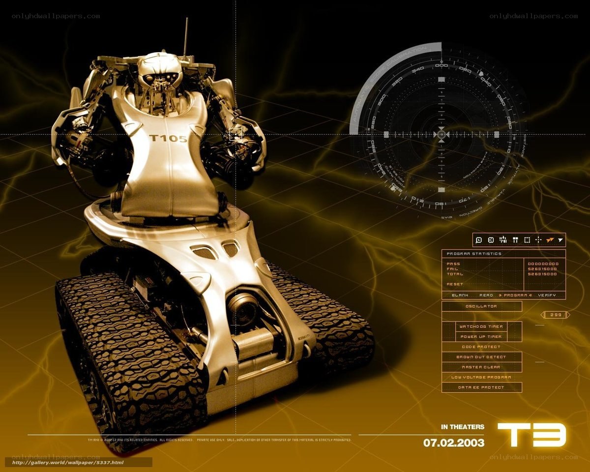 T3 robot movie poster