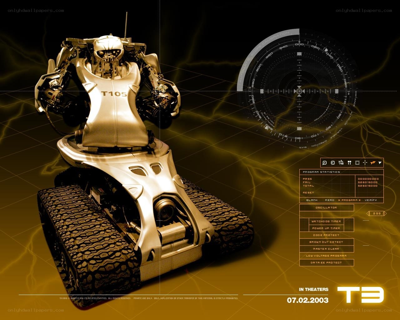 T3 robot promotional poster