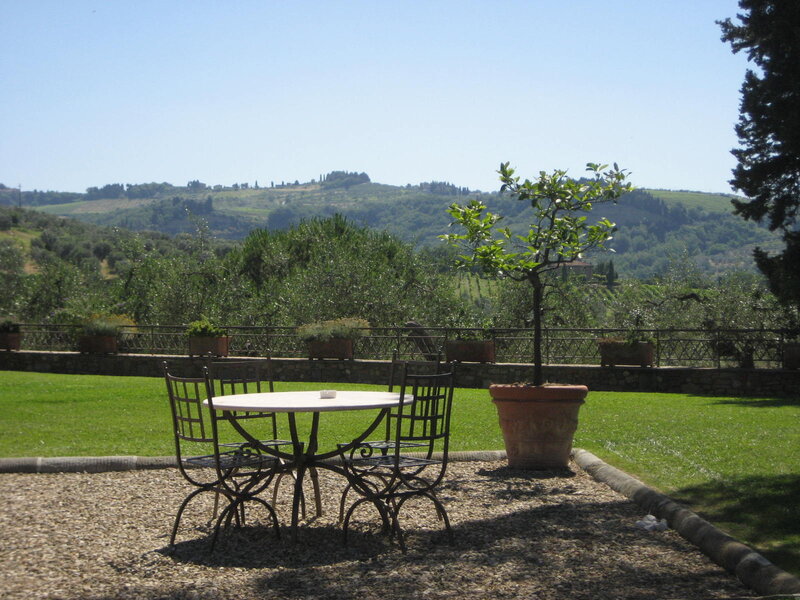 Table and Chairs in Garden