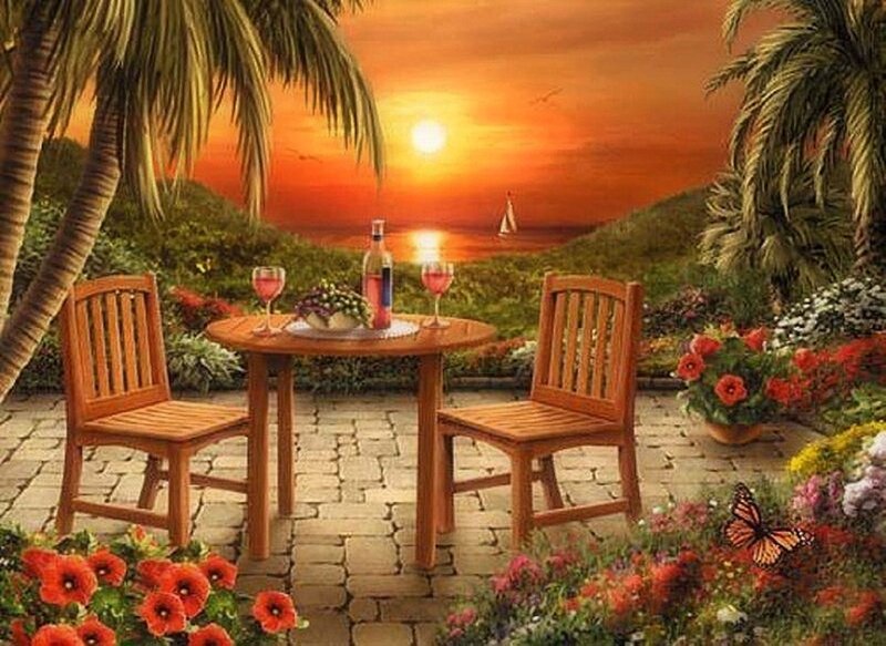 Table for Two at Sunset
