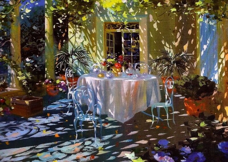 Table in Garden Patio