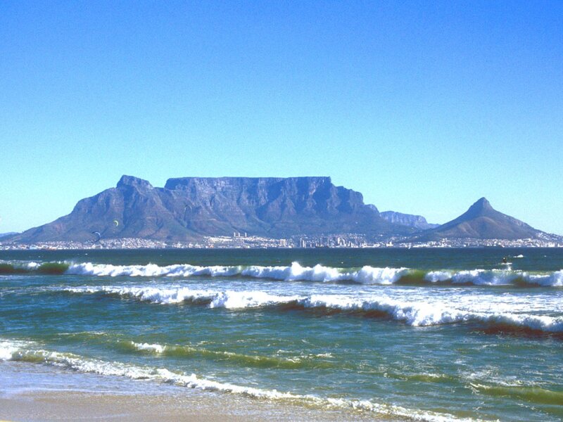 Table Mountain and Ocean