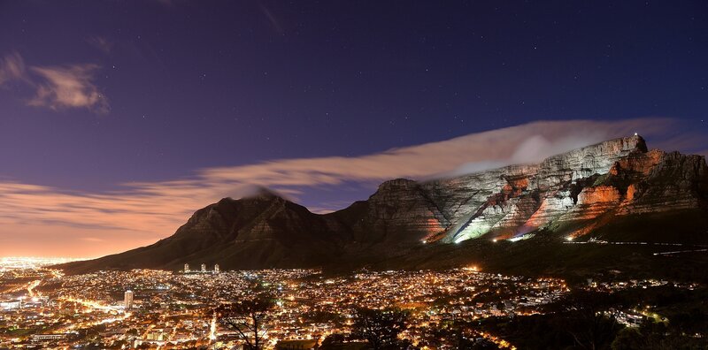 Table Mountain at Night