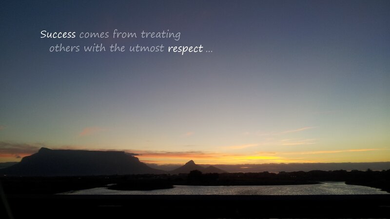 Table Mountain at Sunset — Blue, Serene