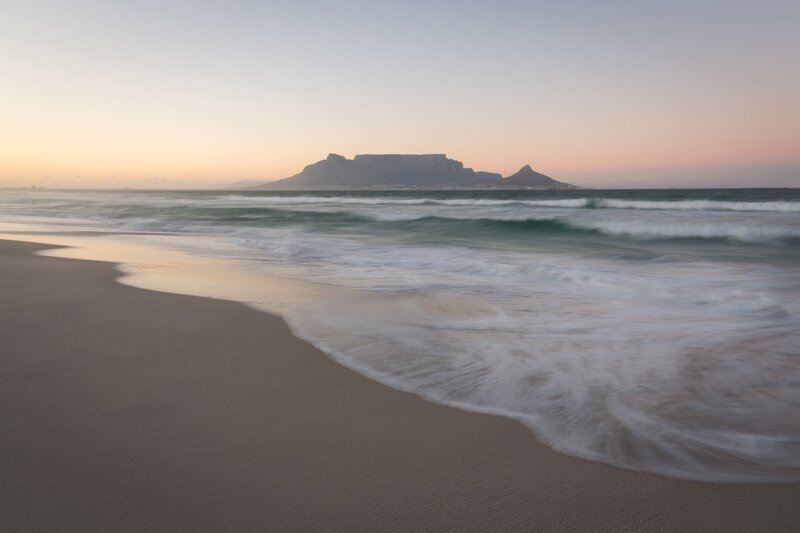 Table Mountain from Beach