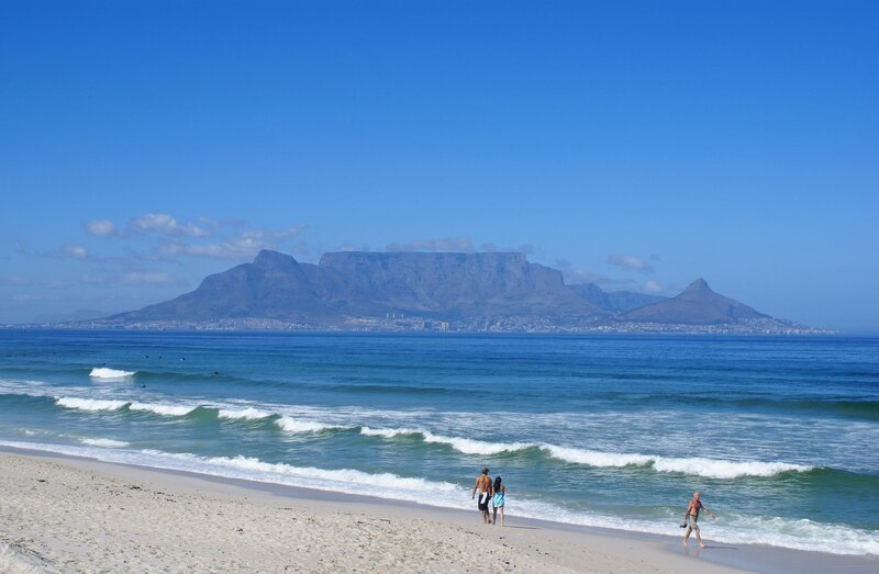 Table Mountain from the beach