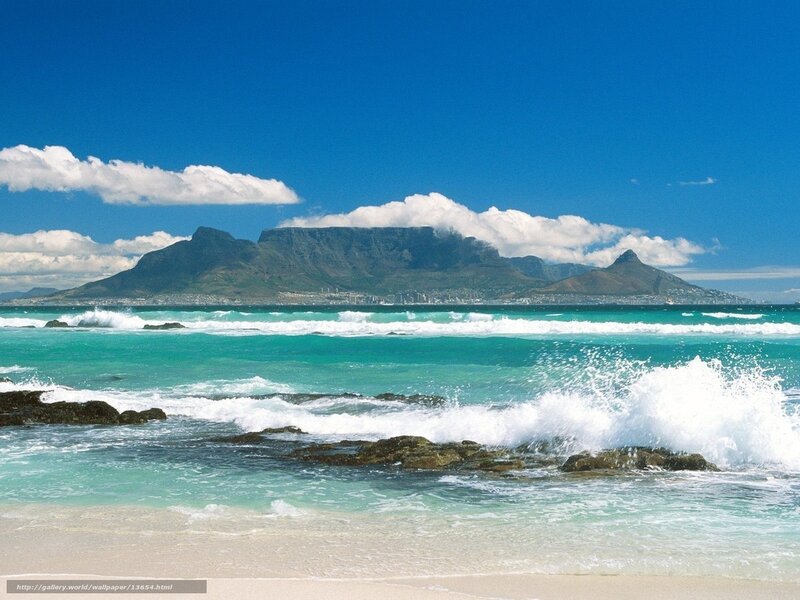 Table Mountain from the beach
