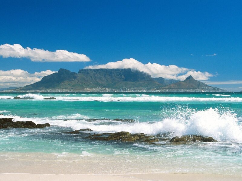 Table Mountain View — Blue, Serene, Afternoon, Photograph
