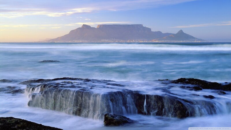 Table Mountain View — Blue, Serene, Sunset