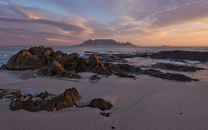 Table Mountain View — Purple