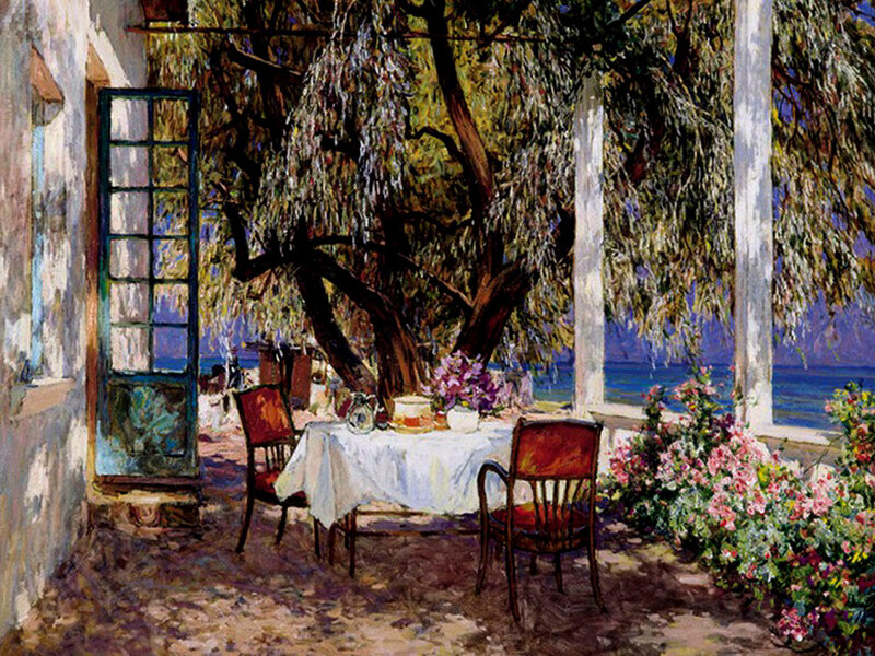 Table on a Patio