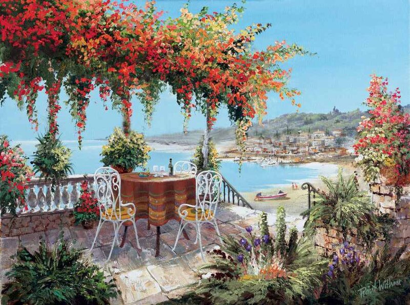 Table on a Terrace — Red