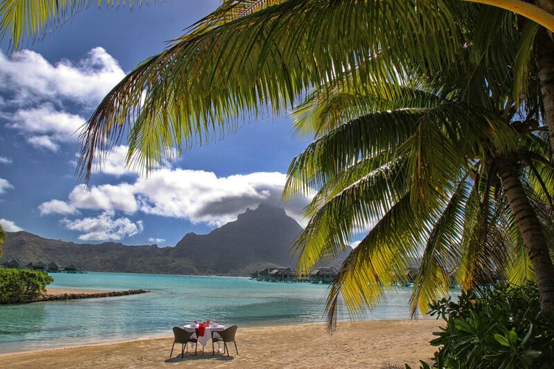 Table on Tropical Beach