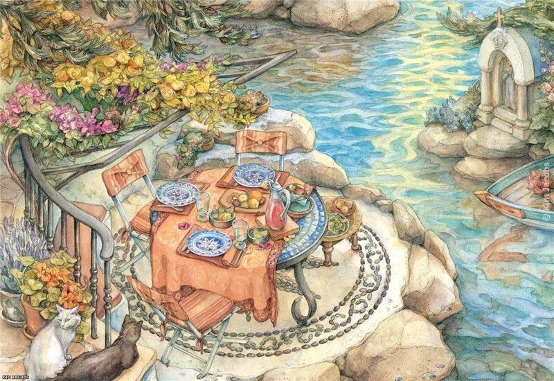 Table Set by River