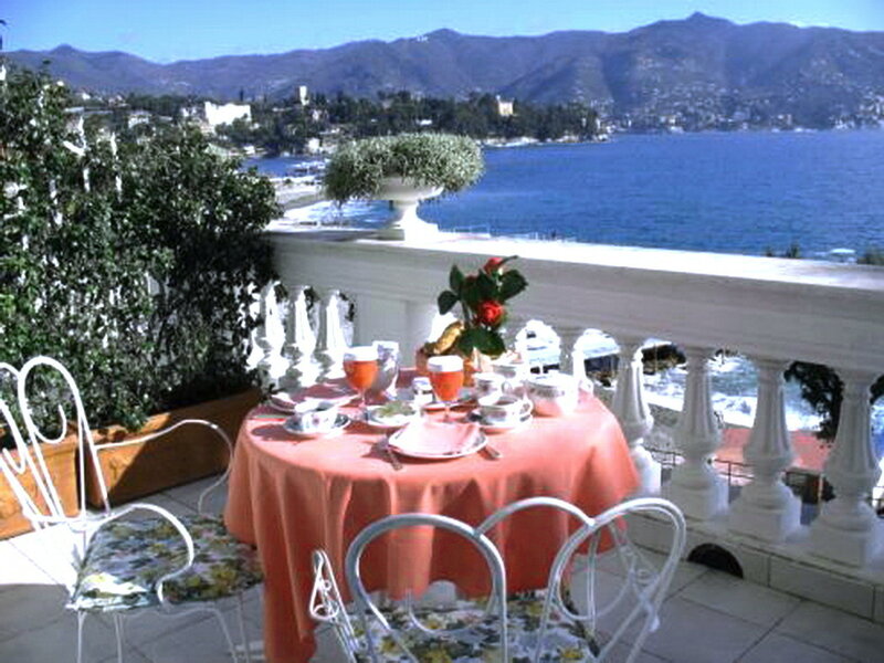 Table Set on Balcony