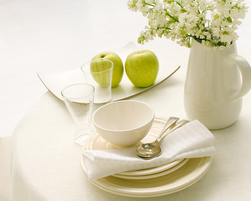 Table Setting with Apples