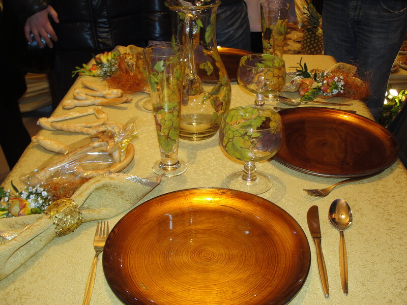 Table Setting with Bread