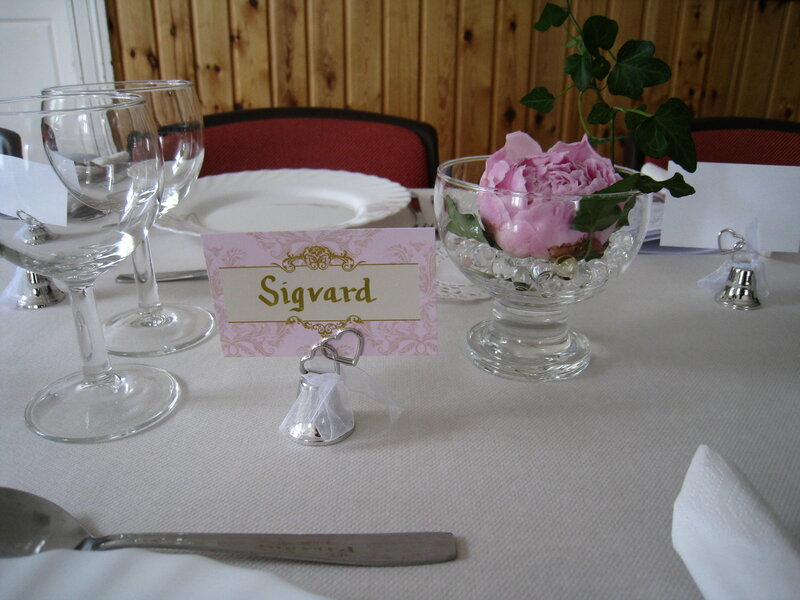 Table Setting with Name Card