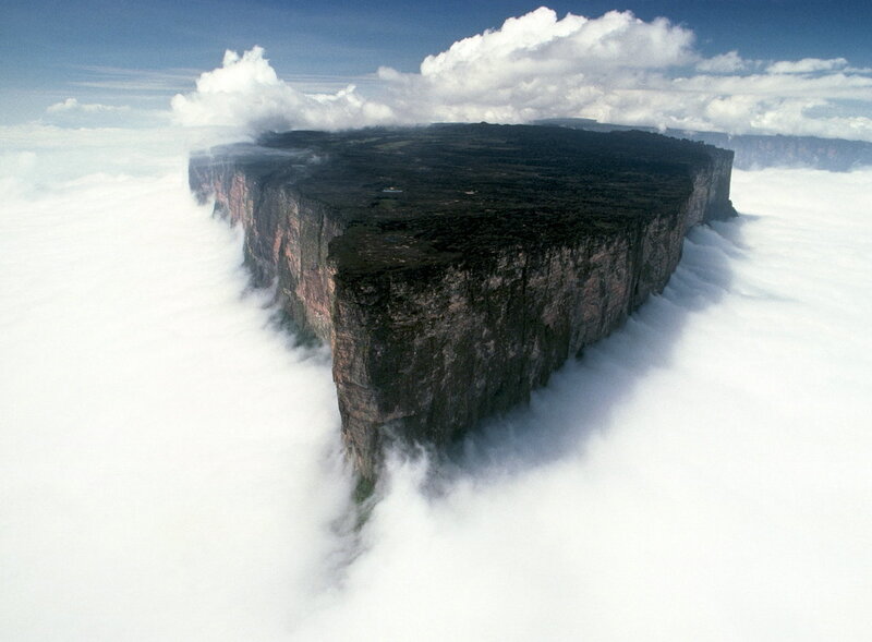 Table-top Mountain — White, Dramatic, Photograph
