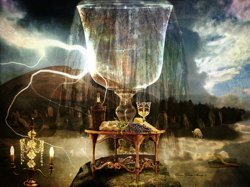 Table with Food and Chalice