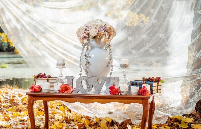 Table with Love Sign