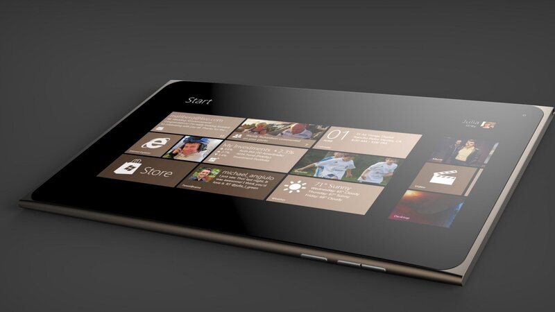 Tablet Displaying Start Screen — Black