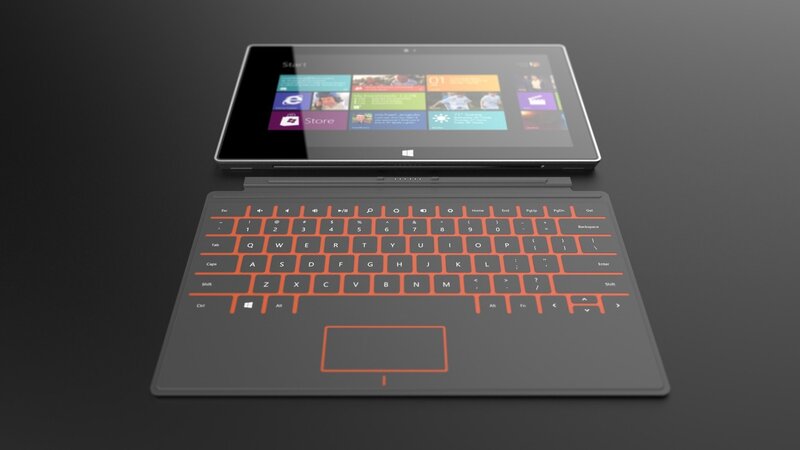 Tablet with Keyboard Cover — Black