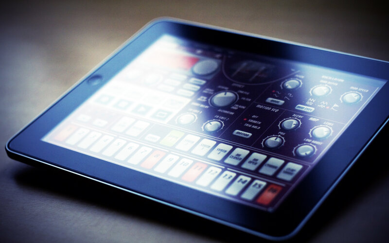 tablet with music app