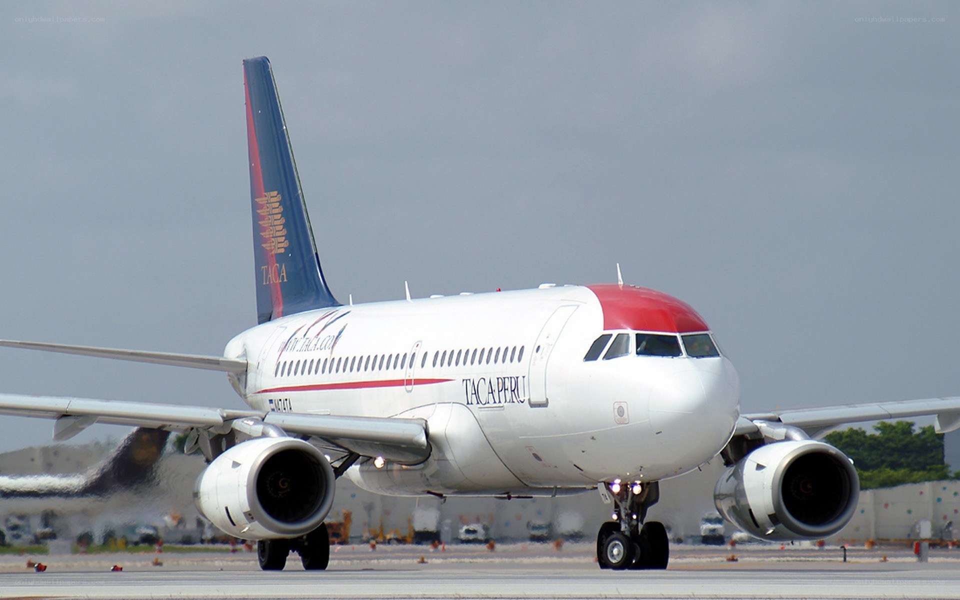 TACA Peru airplane on tarmac