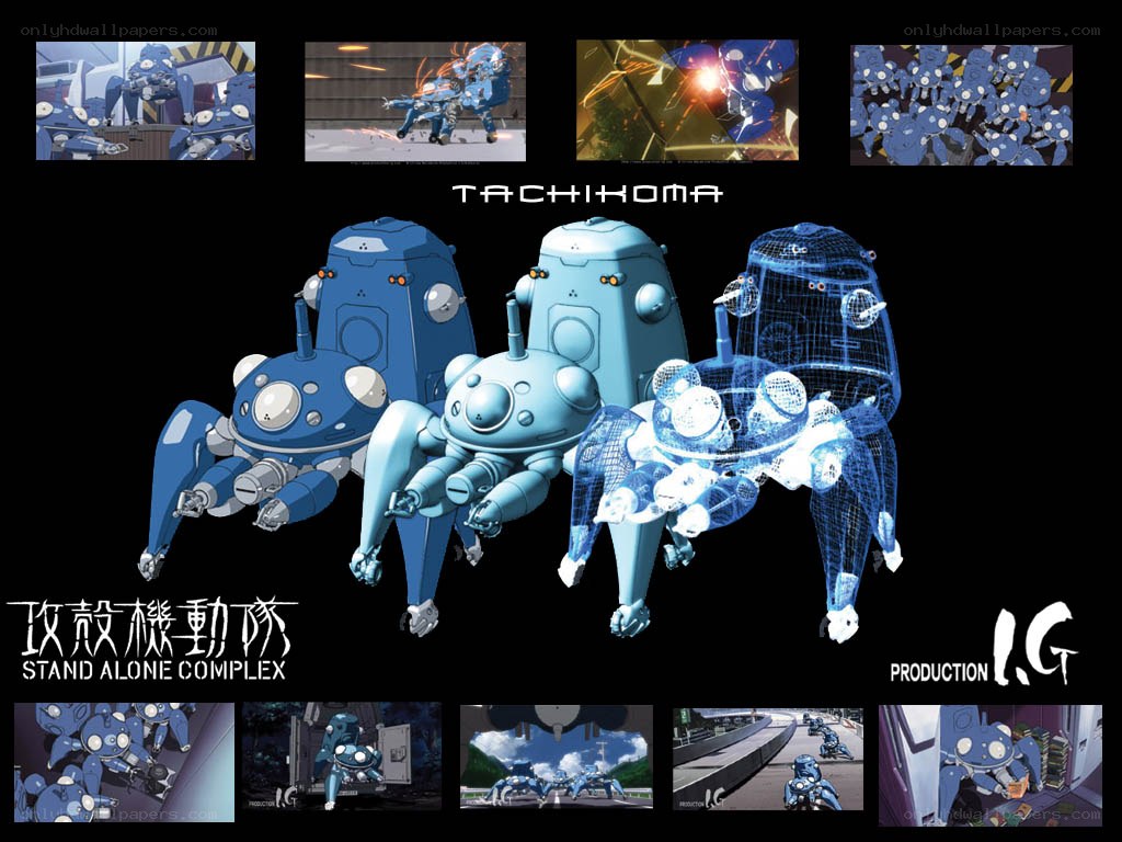 Tachikoma concept art and scenes