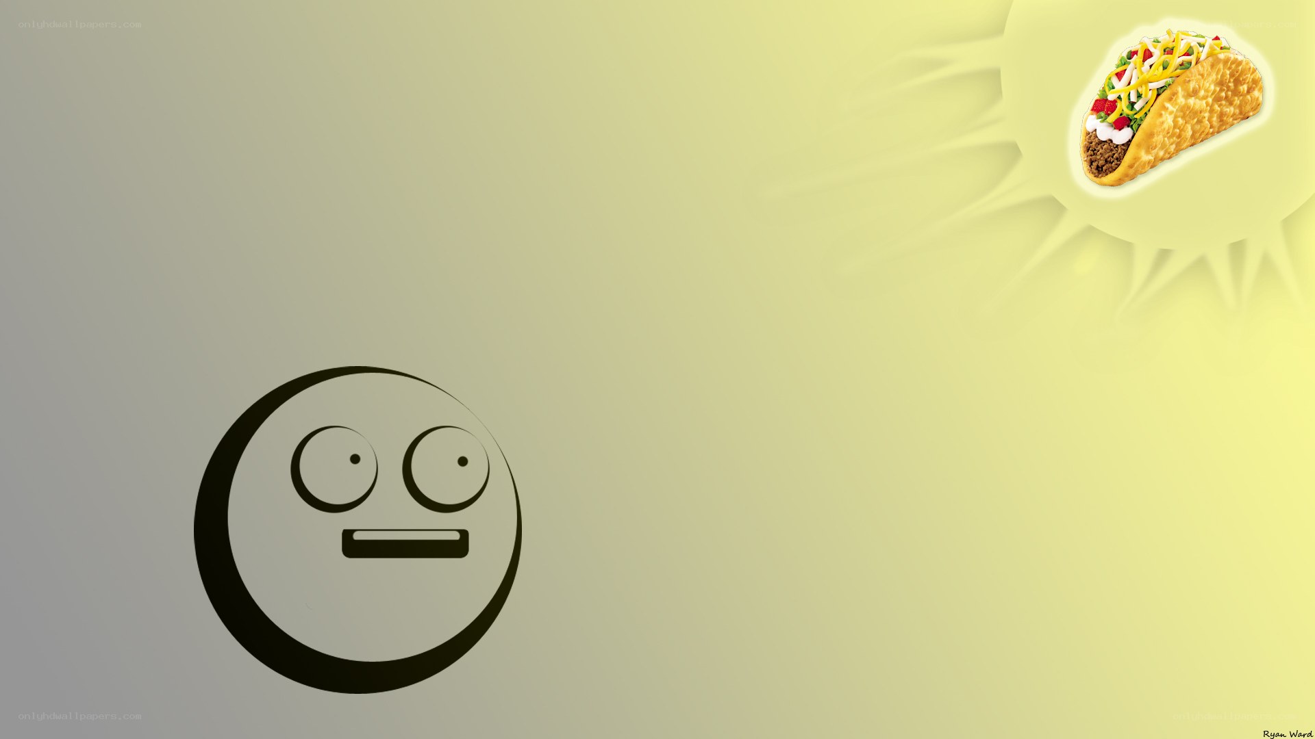 taco and emoji wallpaper
