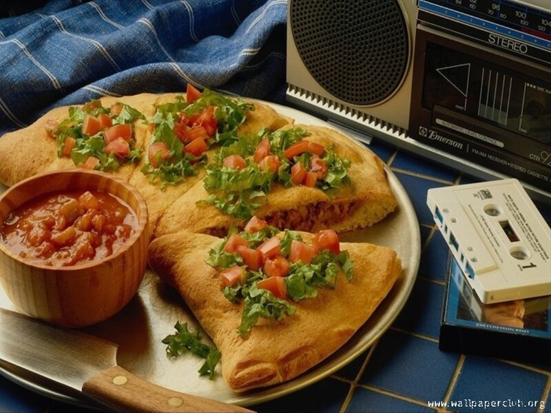 Taco Pizza on Plate