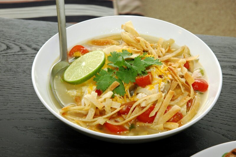 taco soup in a bowl