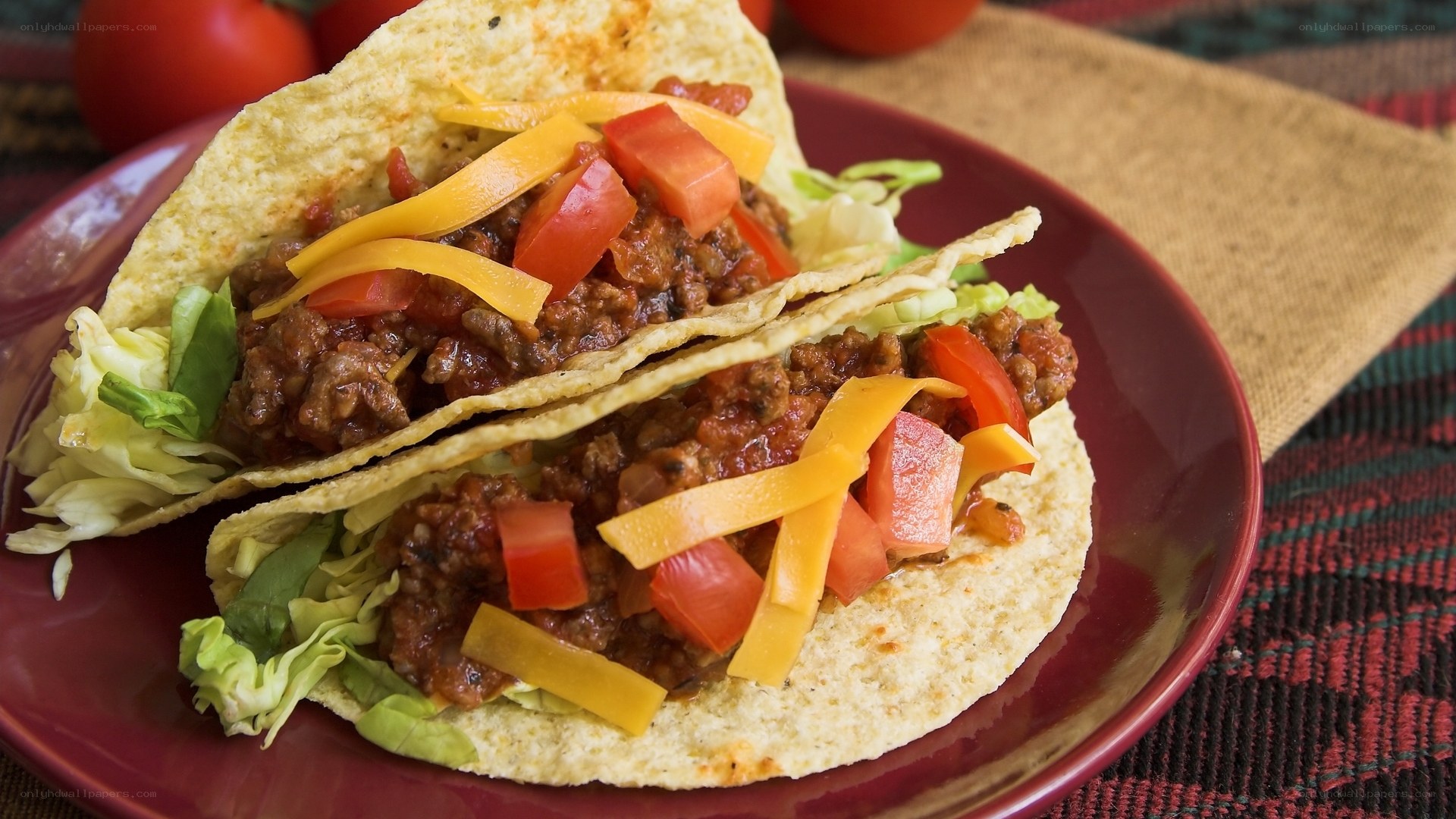 tacos with ground beef and cheese